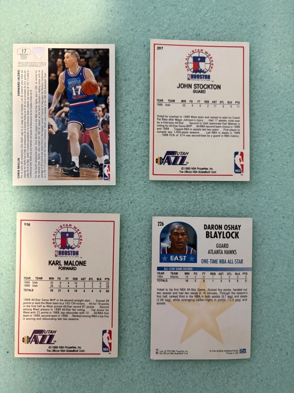 NBA All-Star Trading Card Lot with Blue and Red Accents - Picture 2 of 2